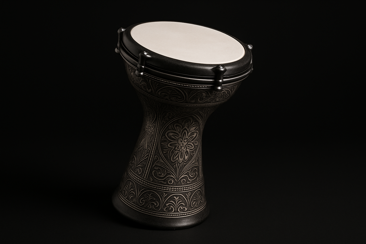 darbuka with black background as product image